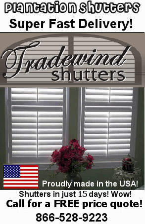 Tradewind Shutters for your windows in 15 days!