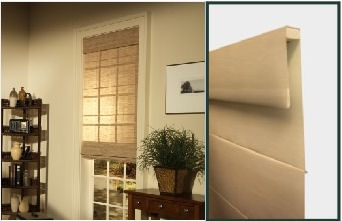 photograph of Roman Fold Roller style by Horizons Shades of Elegance